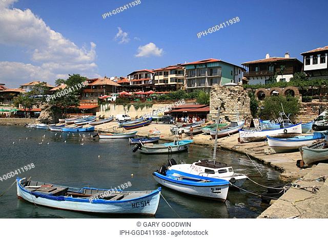 Fishing boat harbour at Nessebar