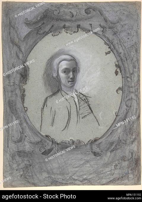 Portrait of a Man Wearing a Wig. Artist: Bartolommeo Nazari (Nazzari) (Italian, Clusone near Bergamo 1699-1758 Milan); Date: 1699-1758; Medium: Black chalk