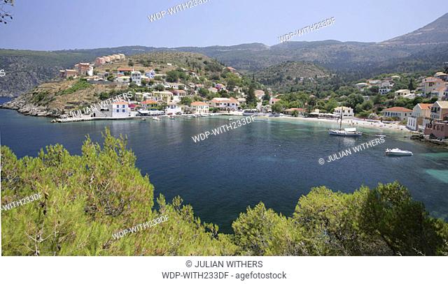 Desternation Greece/Kefalonia Resort Assos overview of the village