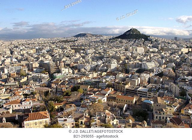 Athens from the Acropolis. Greece