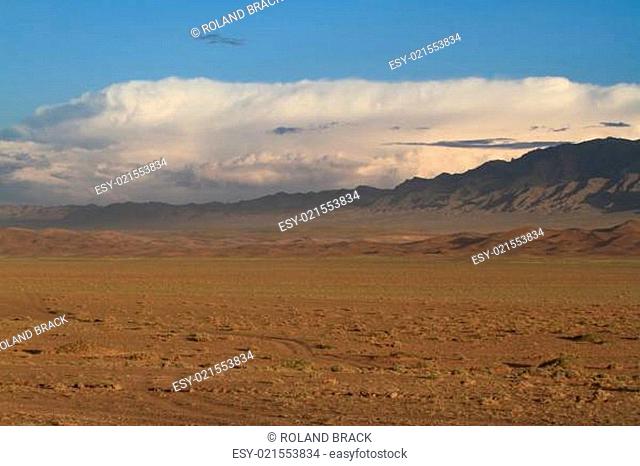 Die Wüste Gobi in der Mongolei