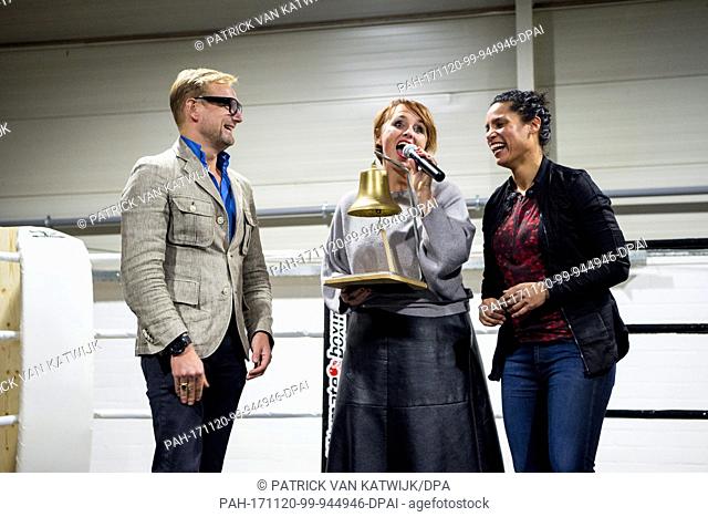 Prince Bernhard of The Netherlands opens TYR boxing school of Marichelle de Jong in Rotterdam, The Netherlands, 17 November 2017
