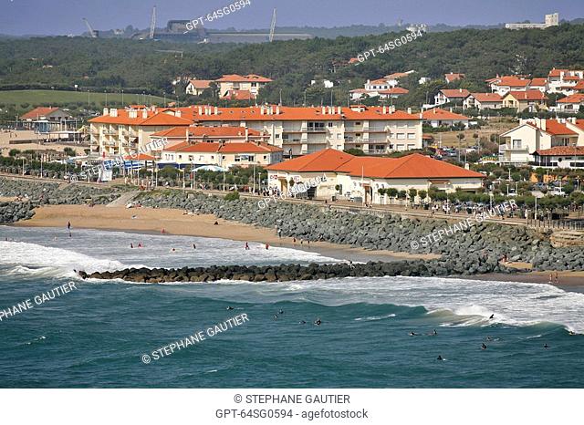 BEACHES OF ANGLET, PYRENEES ATLANTIQUES, 64, FRANCE, BASQUE COUNTRY, BASQUE COAST