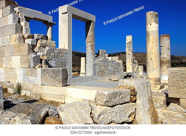 Temle of Demeter near the village of Sangri, Naxos, Cyclades Islands, Greece