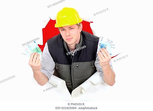 Arrogant builder flashing cash