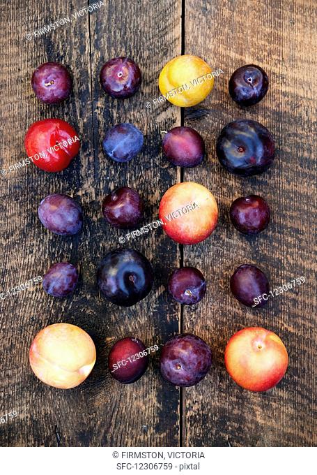 Assorted plums