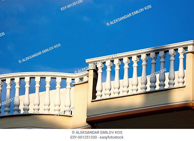 Balcony over sky