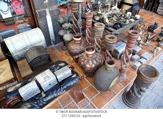Handicrafts in the souq, Mutrah, Muscat, Oman