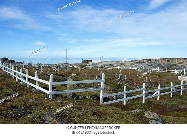 Cemetery and huts in Rodebay Greenland
