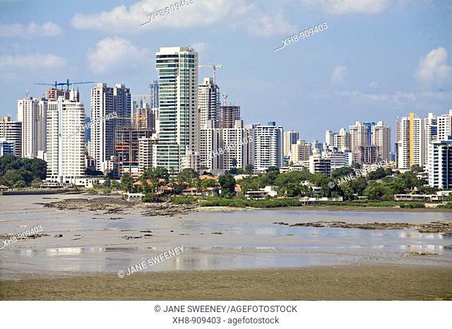 City skyline from near Panama Viejo Ruins, Panama City, Panama