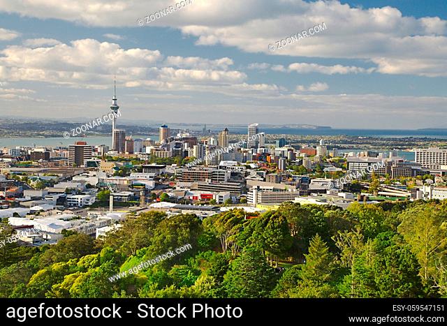 Auckland, New Zealand, viewed from Mount Eden