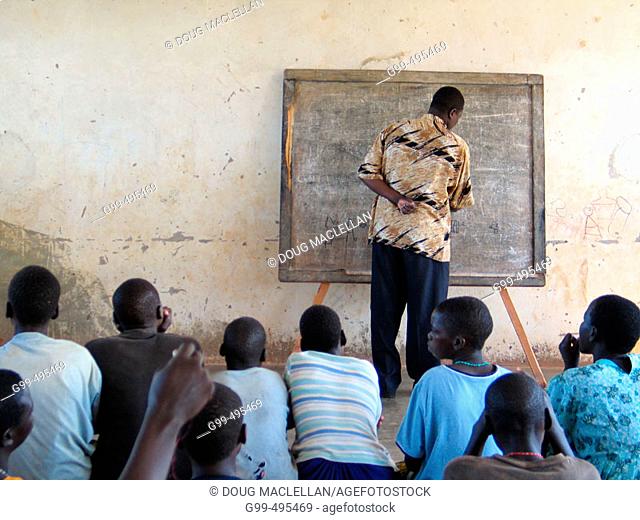 Children attend a classroom at GUSCO -- the Gulu Save the Children Organization.The children are recent escapess from the Lord's Resistance Army rebel group