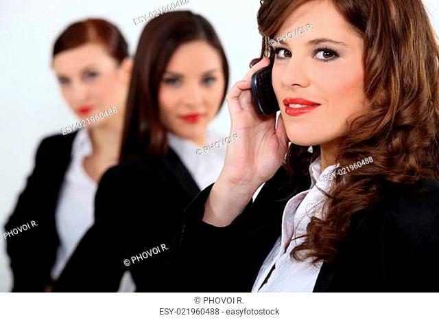 Three attractive business women