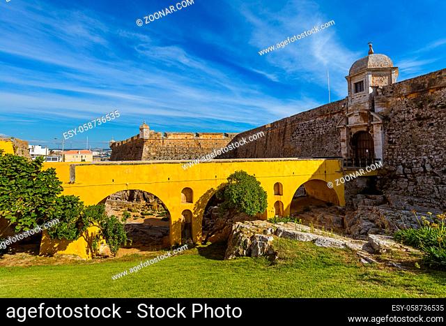 Fort in Peniche - Portugal - architecture background