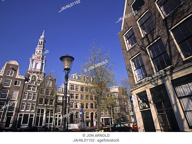 Canal Houses & Zuiderkerk, Amsterdam, Holland