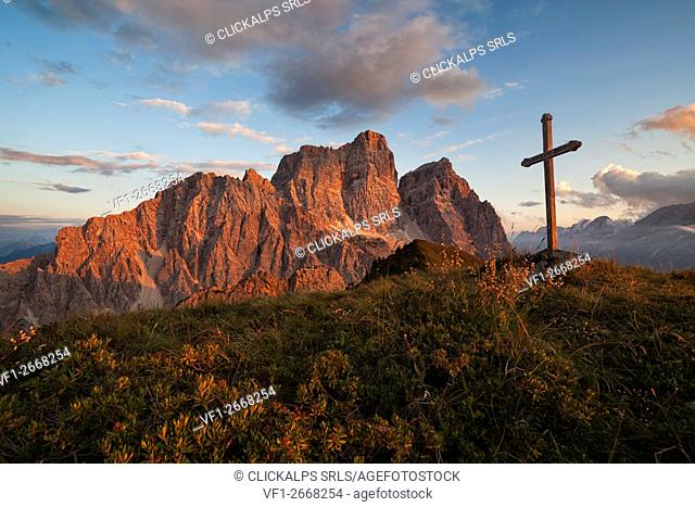 Pelmo mount from Col de la Puina, Dolomites, Borca di Cadore, Belluno, Veneto