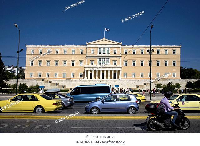 Vouli Parliament Building Syntagma Square Athens Greece