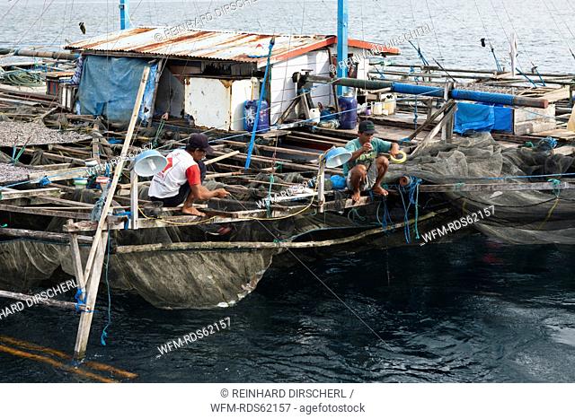 Fishing Platform called Bagan, Cenderawasih Bay, West Papua, Indonesia