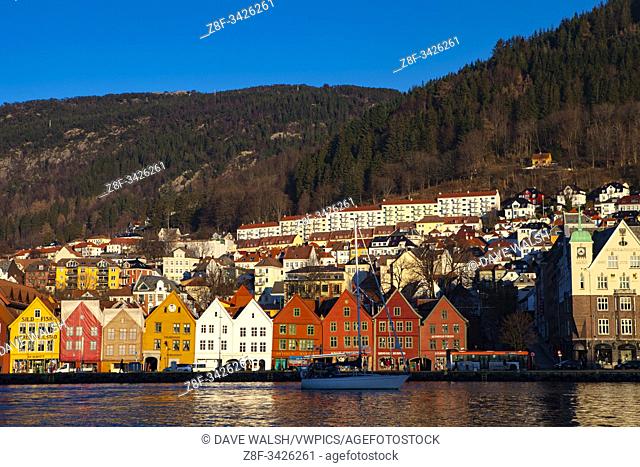 The old Hanseatic waterfront in Bergen, Norway