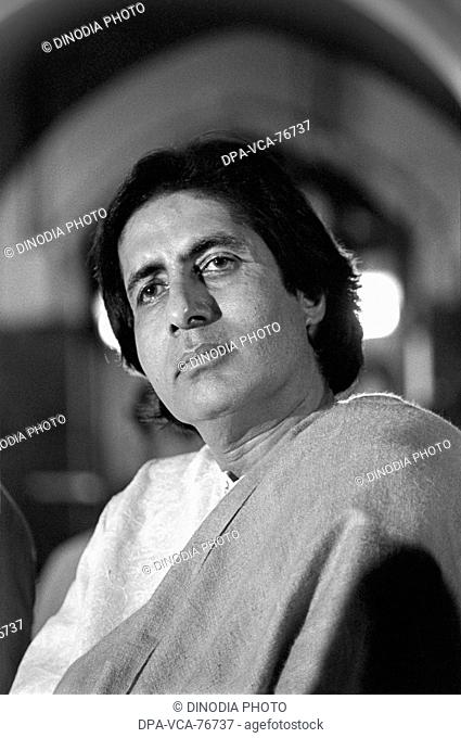 South Asian Indian Bollywood Film Star Actor Portrait of Amitabh Bachchan NO MODEL RELEASED