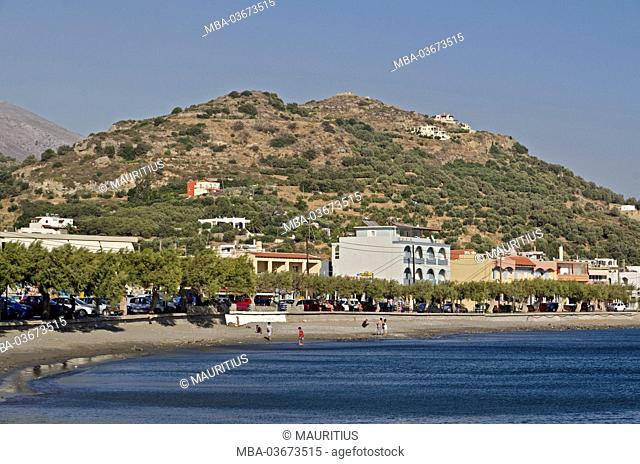 Greece, Crete, coastal scenery of Plakias (village)