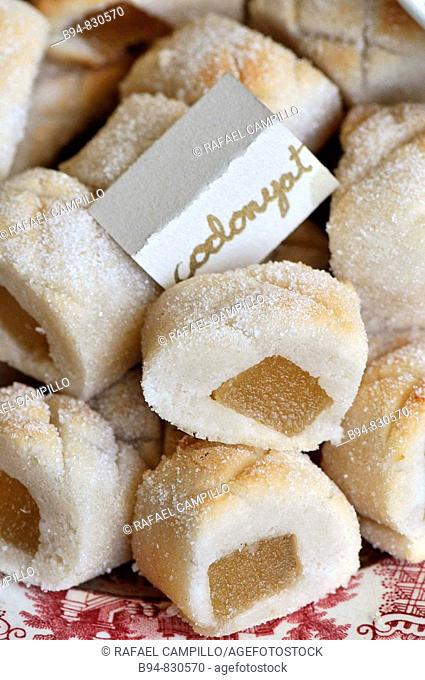'Panellets' traditional dessert of the All Saints holiday in Catalonia, Spain