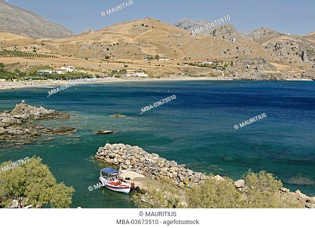 Greece, Crete, beach bay of Damnóni