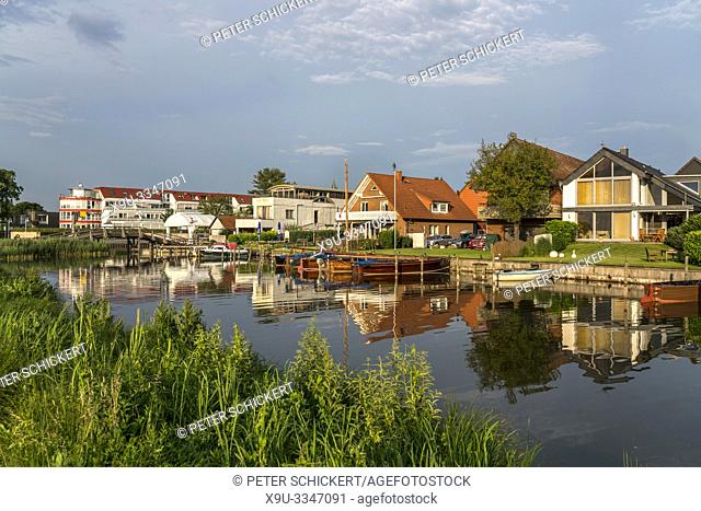 Steinhude village at Lake Steinhude in Wunstorf, district of Hanover, Lower Saxony, Germany