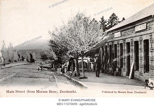 Main Street with Morum Brothers premises, importers, Dordrecht, Eastern Cape, Cape Colony, South Africa
