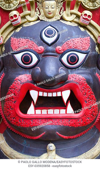 Bhairab Naach (""Bhairava's Dance"") is an ancient masked dance performed by Newar community in the Kathmandu Valley of Nepal as part of the Indra Jatra...