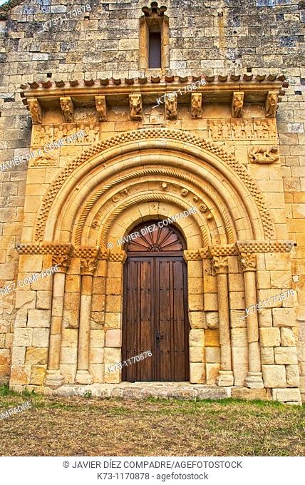 Romanesque Church of San Pedro de Tejada (12th century). Puente-Arenas. Burgos province. Castilla y Leon. Spain