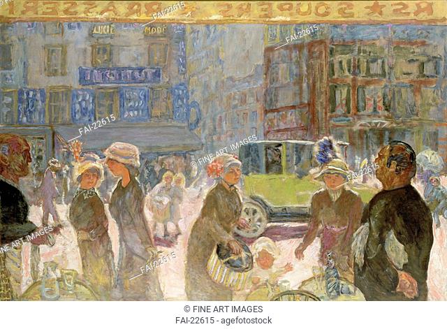 Place de Clichy. Bonnard, Pierre (1867-1947). Oil on canvas. Nabis. 1912. France. Musée des Beaux-Arts et d’Archéologie, Besançon. 138x203