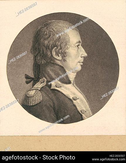 Unidentified Colonel of the French Infantry, 1797. Creator: Charles Balthazar Julien Févret de Saint-Mémin