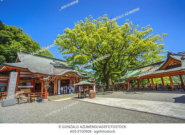 Kumano Kodo pilgrimage route. Kumano Nachi Taisha Grand Shrine. Is an example of Buddhist and Shinto. Nachisan. Nakahechi route. Wakayama Prefecture
