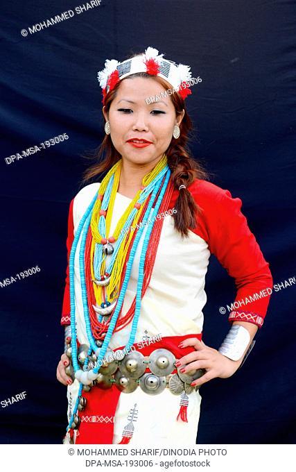Nyishi tribe woman, arunachal pradesh, india, asia, mr#786