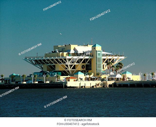 St. Petersburg, FL, Florida, Tampa Bay, The Pier, upside-down Pyramid, Inverted five-story pyramidal structure