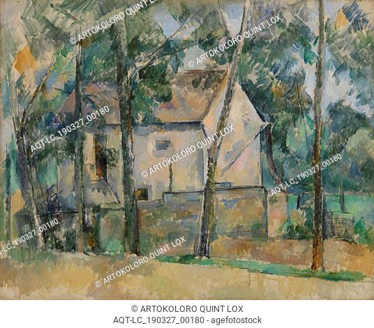 Paul CÃ©zanne: House and Trees (Maison et arbres), Paul CÃ©zanne, 1888â€“1890, Oil on canvas, Overall: 25 3/4 x 32 in. (65.4 x 81.3 cm)