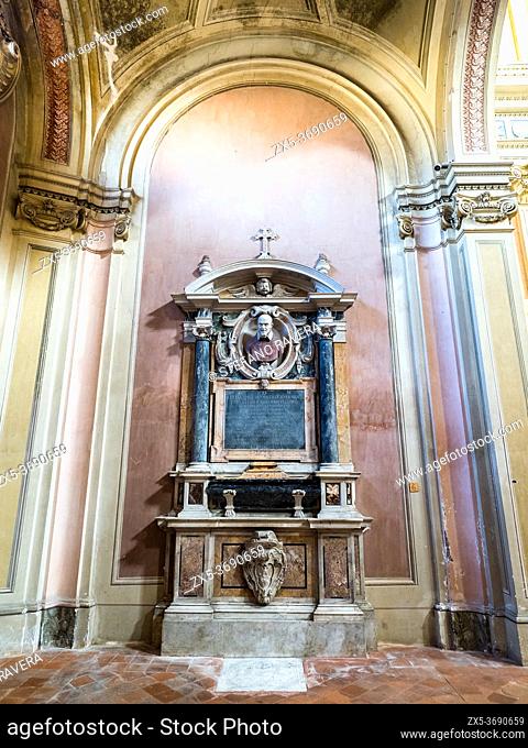 Funerary monument of Cardinal Bichi in Basilica of the Saints Bonifacio and Alexis on the Aventine hill - Rome, Italy