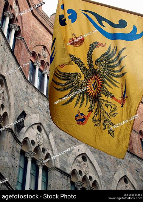 Siena - Contrada dell Aquila flag