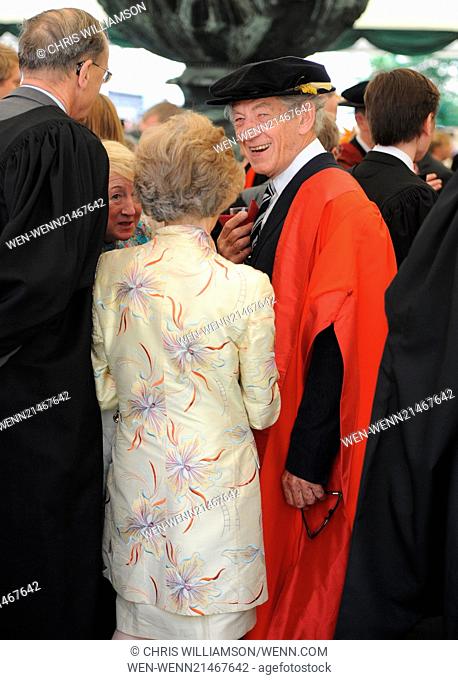 Sir Ian McKellen receives an honorary degree from Cambridge University Featuring: Ian McKellen Where: Cambridge, United Kingdom When: 18 Jun 2014 Credit: Chris...
