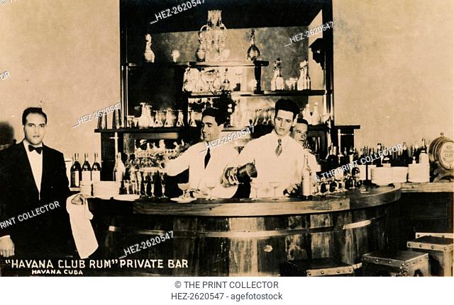 Havana Club Rum, Private Bar, Havana, Cuba, c1900s. Artist: Unknown