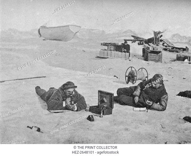 'Observation with Sextant and Artificial Horizon. July 1895', (1897). Artist: Unknown