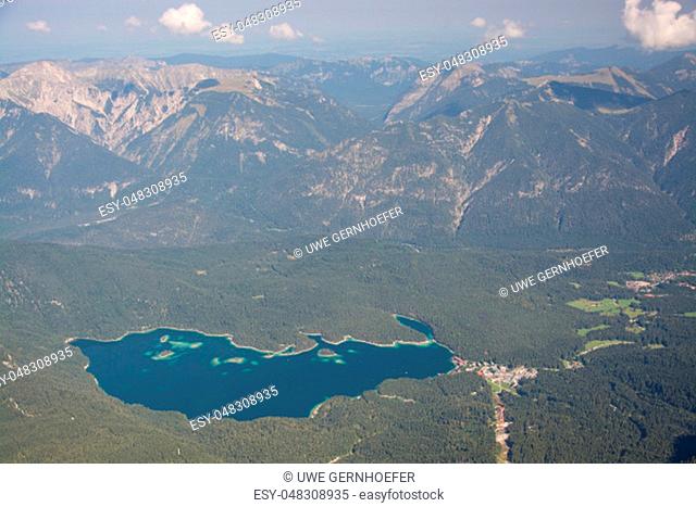 Eibsee is a lake in Bavaria, Germany, southwest of Garmisch-Partenkirchen at the base of the Zugspitze