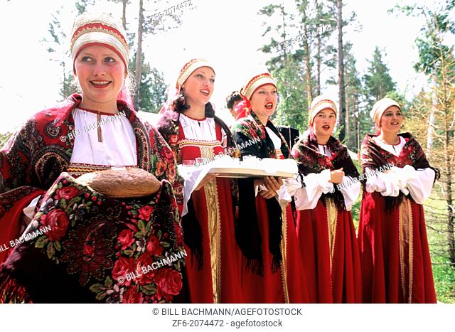 Singers in Traditional Costume in Irkutsk Siberia Russia