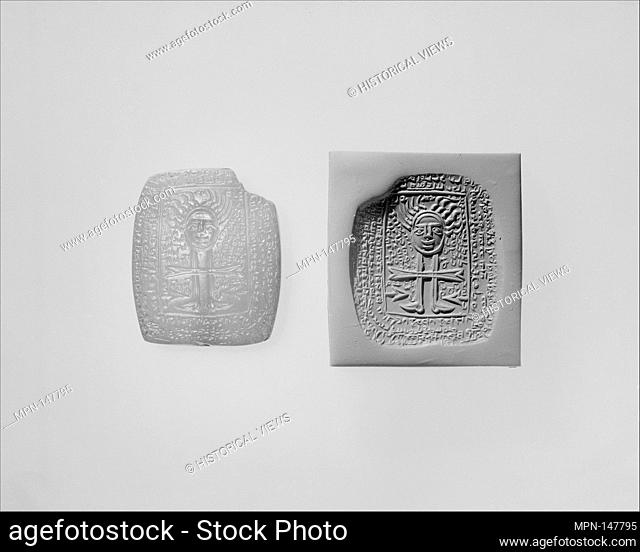 Amulet inscribed in Middle Persian script. Period: Sasanian; Date: ca. 4th century A.D; Geography: Iran; Culture: Sasanian; Medium: Chalcedony; Dimensions: 1