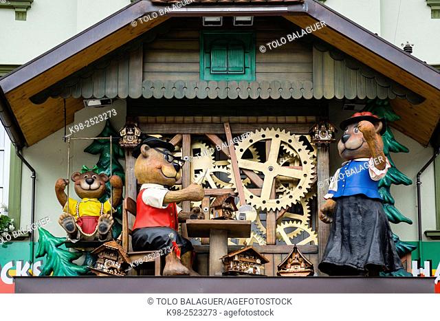 reloj de cuco, Triberg , Baden-Wurtemberg, distrito de Selva Negra-Baar, Alemania, Europe