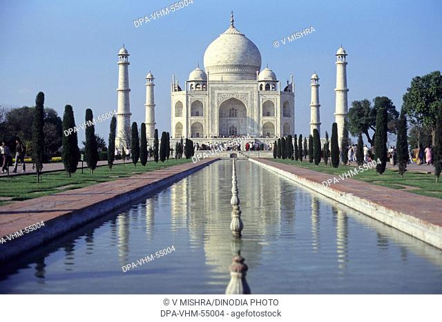 Taj mahal in agra at uttar pradesh India Asia