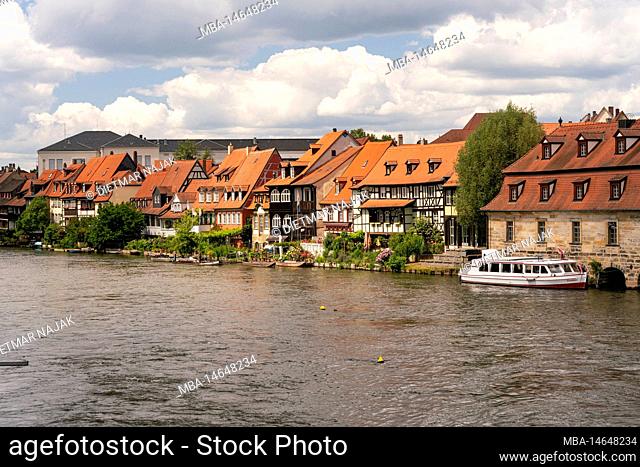 The former fishing settlement Little Venice in the Bamberg island town, UNESCO World Heritage City of Bamberg, Upper Franconia, Franconia, Bavaria, Germany