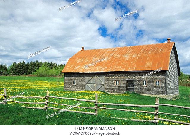 Barn in Grosse-Roches, Quebec, Canada