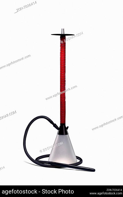 Modern orient hookah isolated on white background